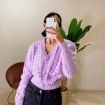 Cardigan Scatolina Lilla