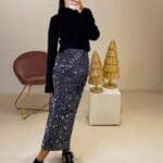Longuette Paiettes Grey