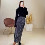 Longuette Paiettes Grey
