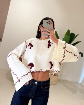 Pull Fiocchetto Bordeaux