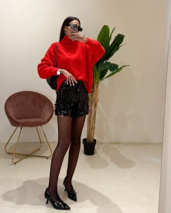 Shorts Paiettes rotonda