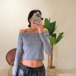 Top Crop Grey