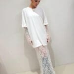 Abito Tshirt Pizzo