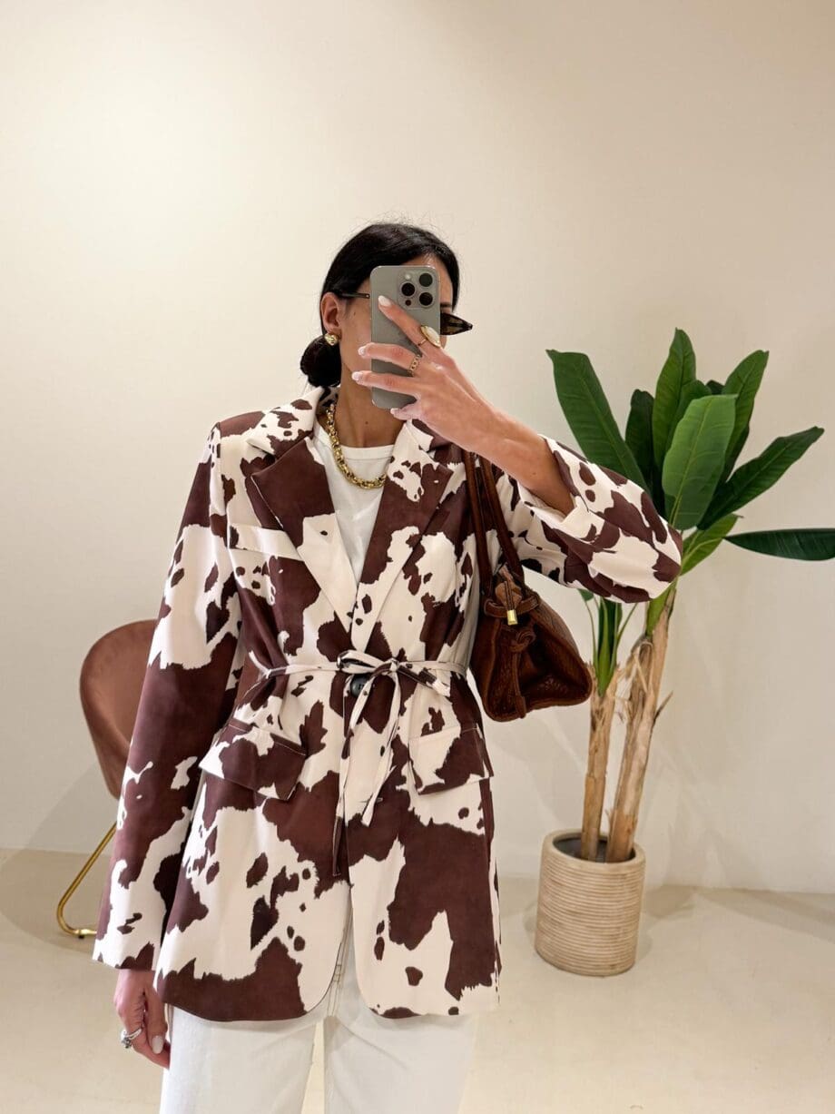 Blazer Cow Print