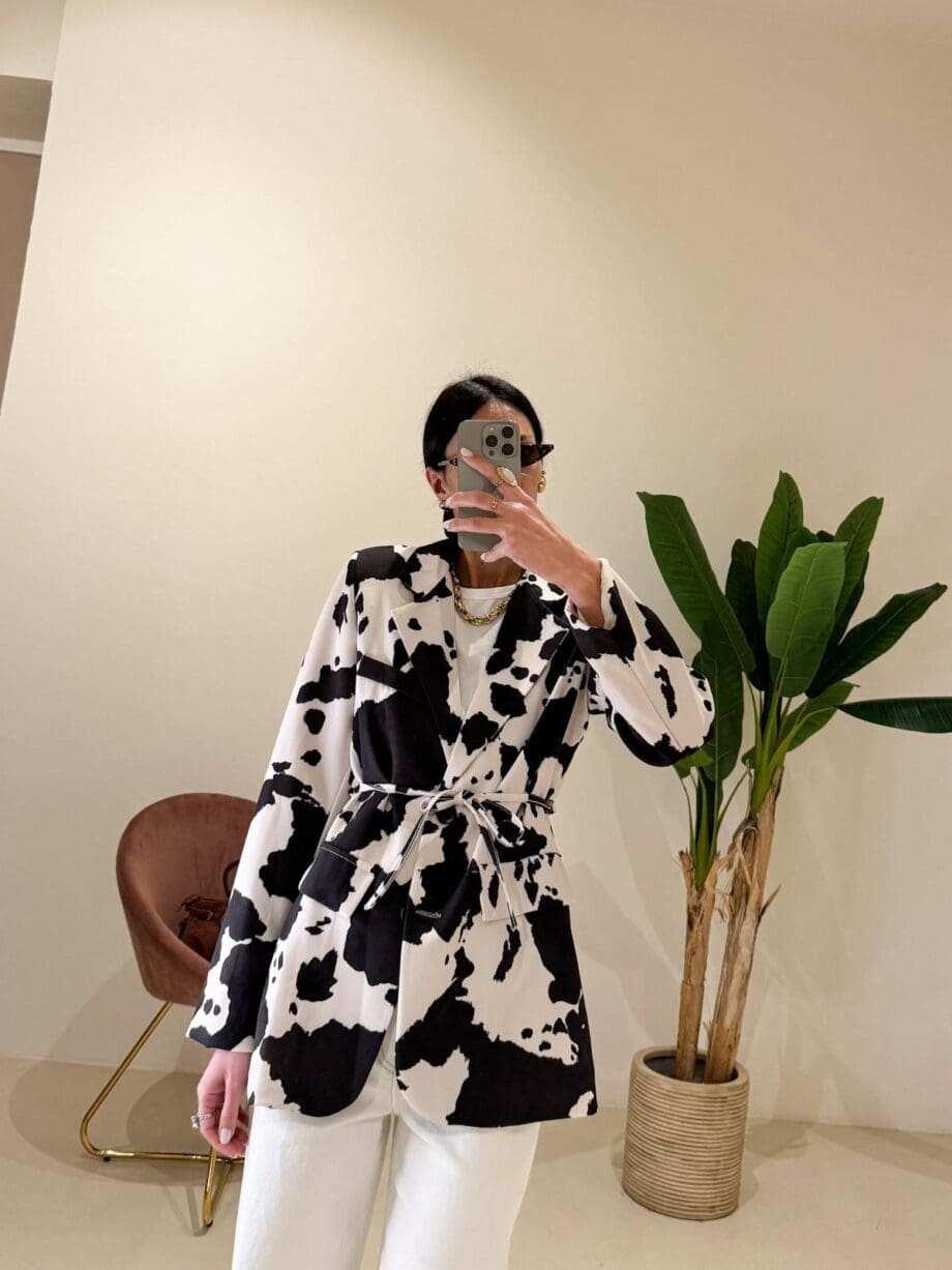 Blazer Cow Print