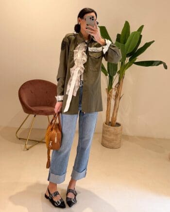 Camicia Military Cabouchon
