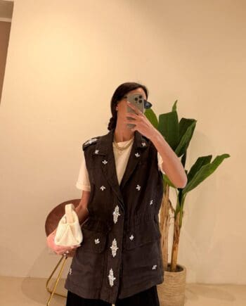Gilet Lino Cabouchon
