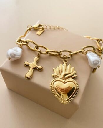Bracciale catena Cuore Sacro