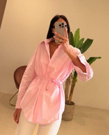 Camicia Rosa cintura