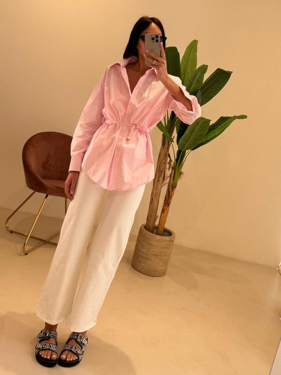 Camicia Rosa cintura