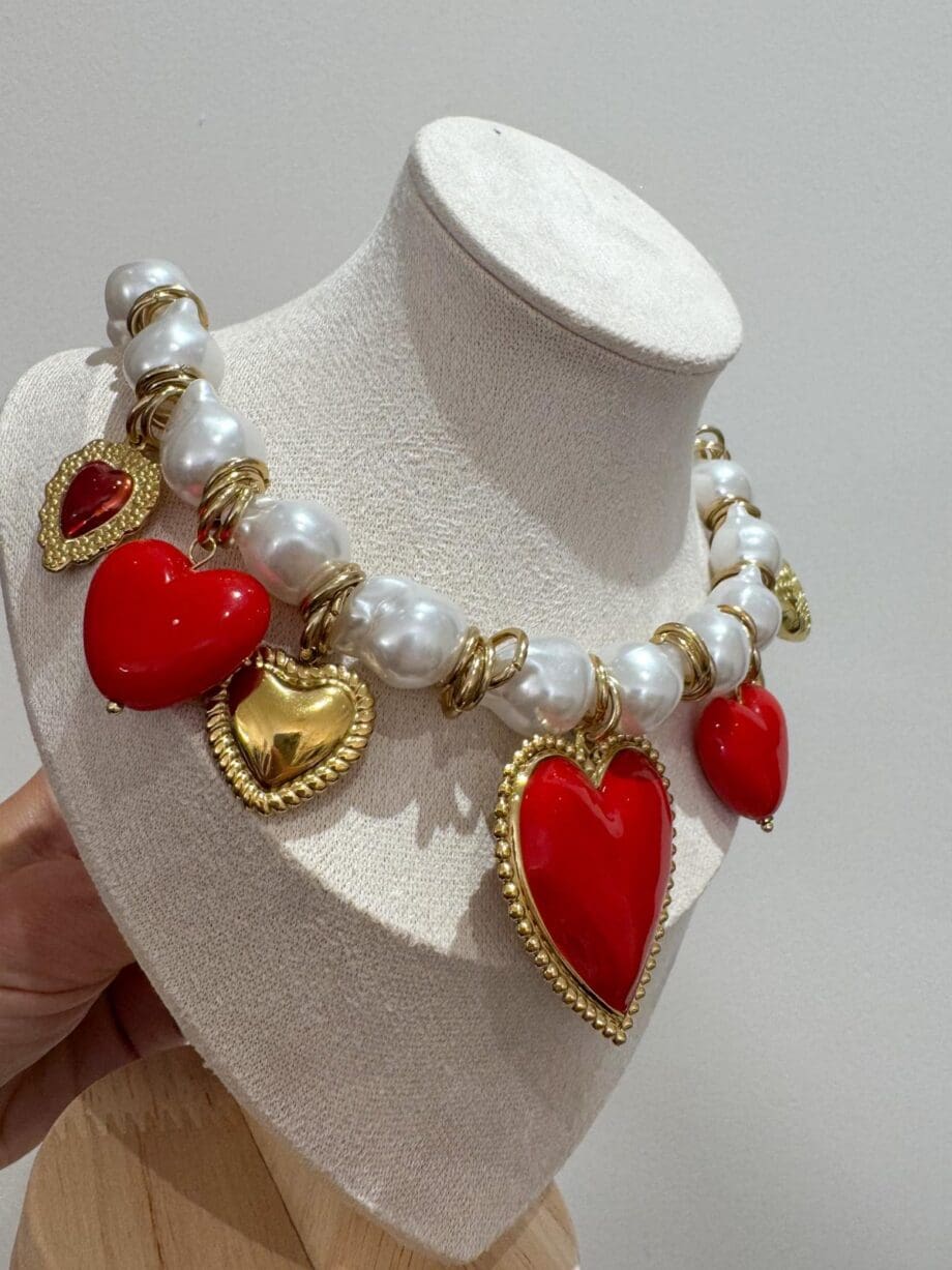 Collana Maxi Cuore red