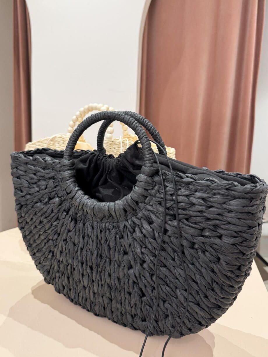 Borsa Paglia Black