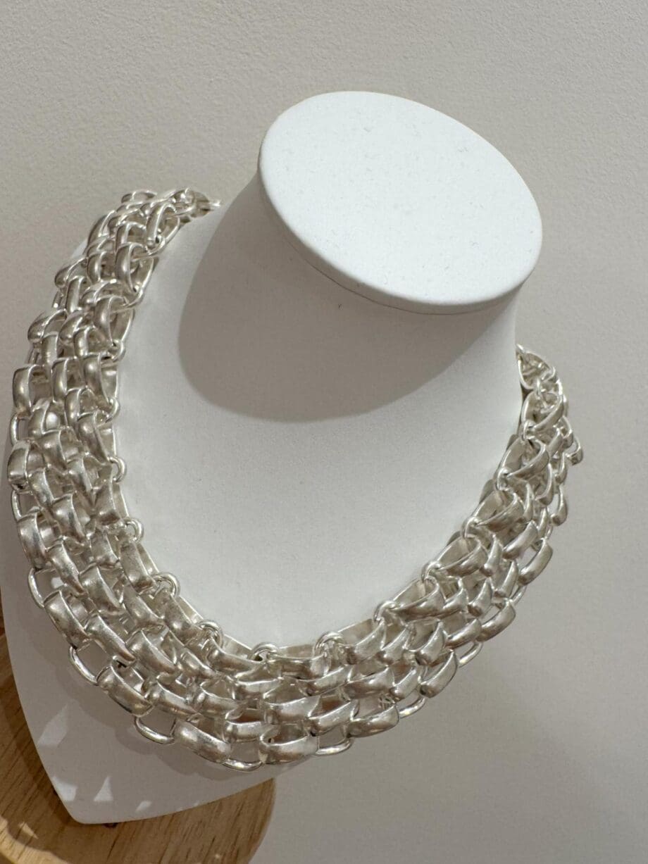 Collana catena argento