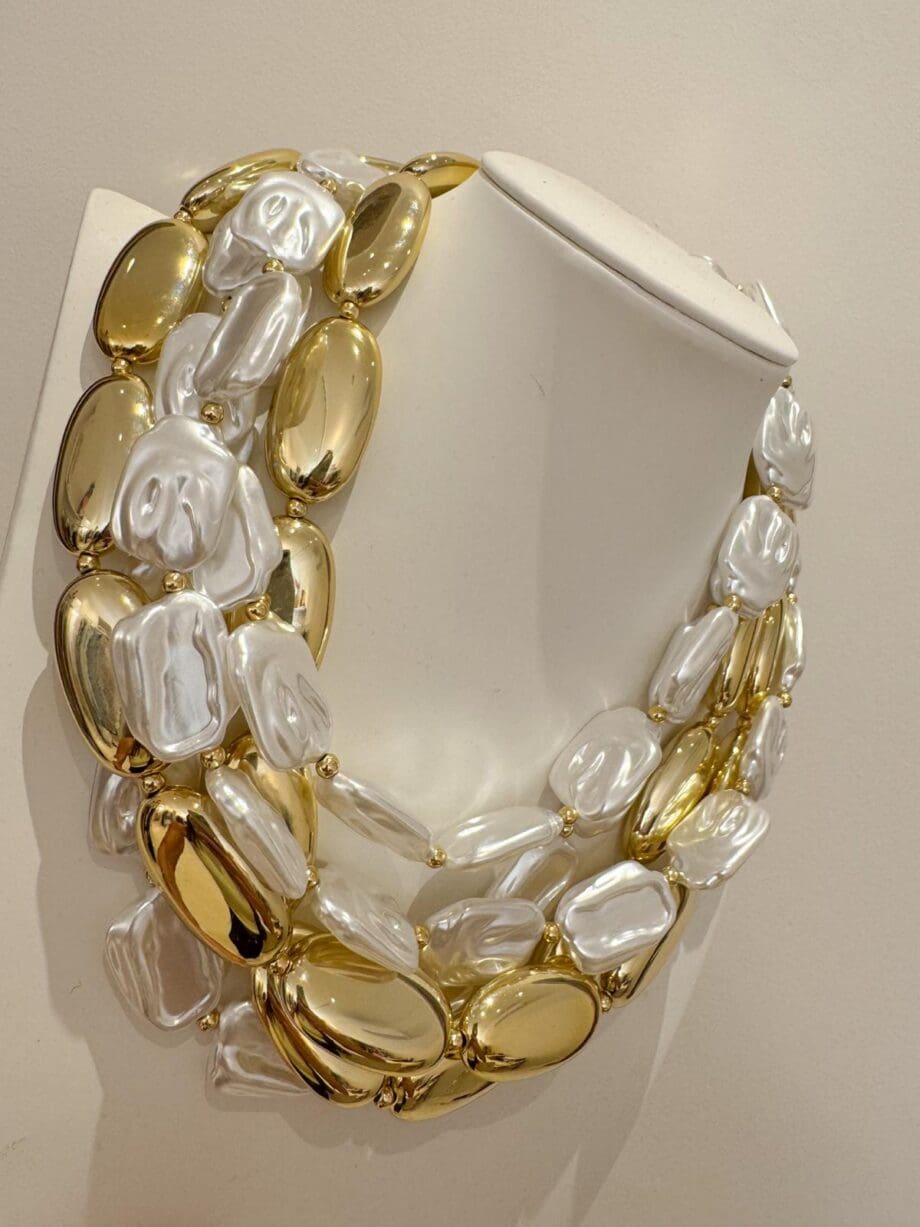 Collana perle e oro