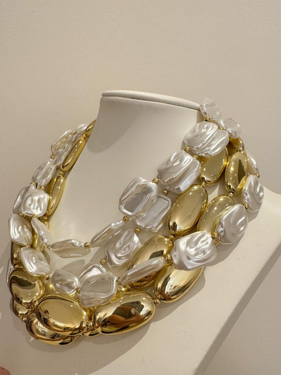 Collana perle e oro