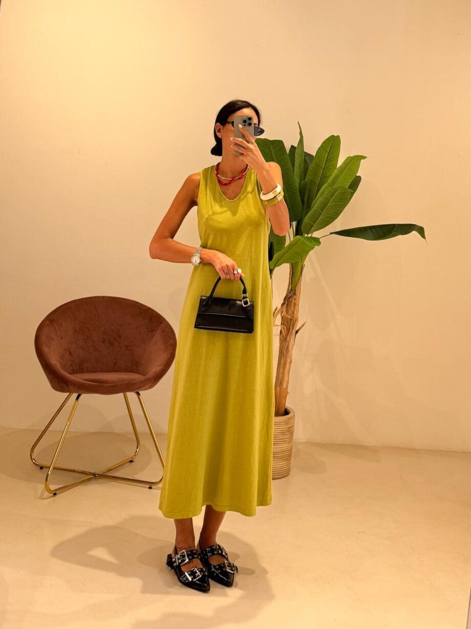 Abito Susy Mix verde oliva