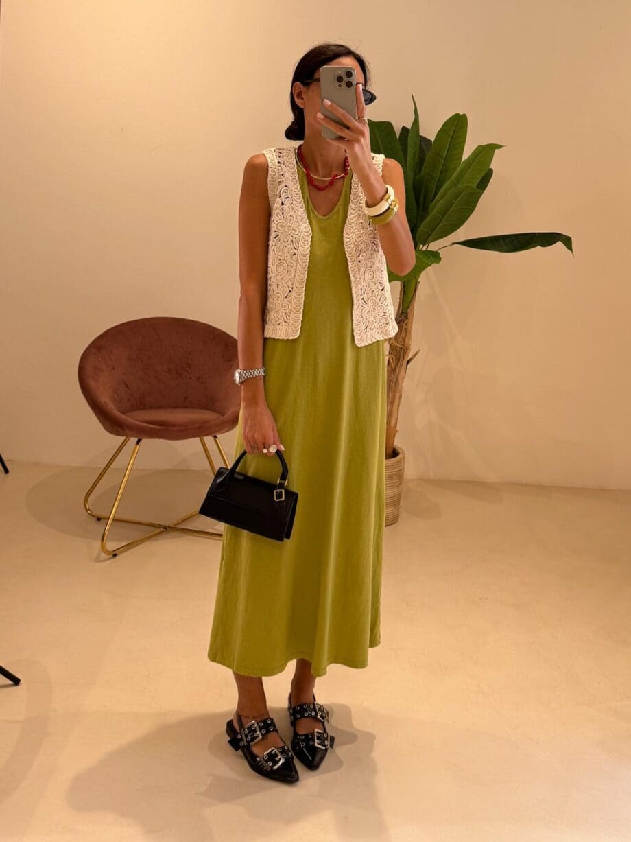 Abito Susy Mix verde oliva