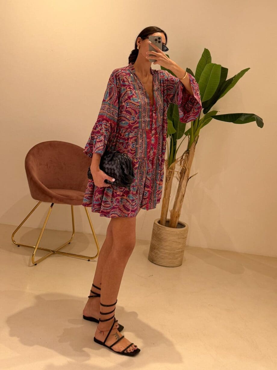 Abito Summer Viola Arancio Blu