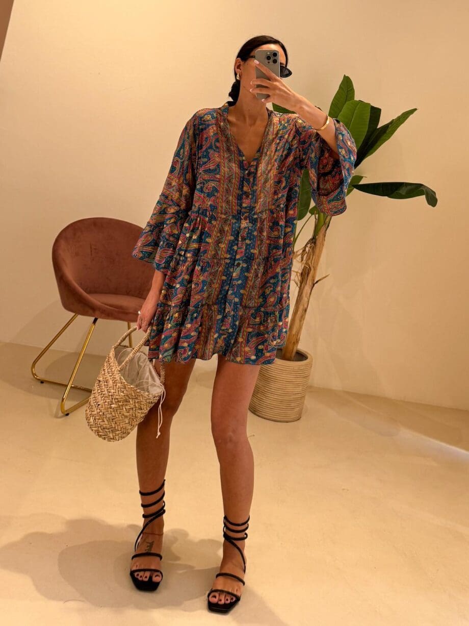 Abito Summer Blu Arancio Oro