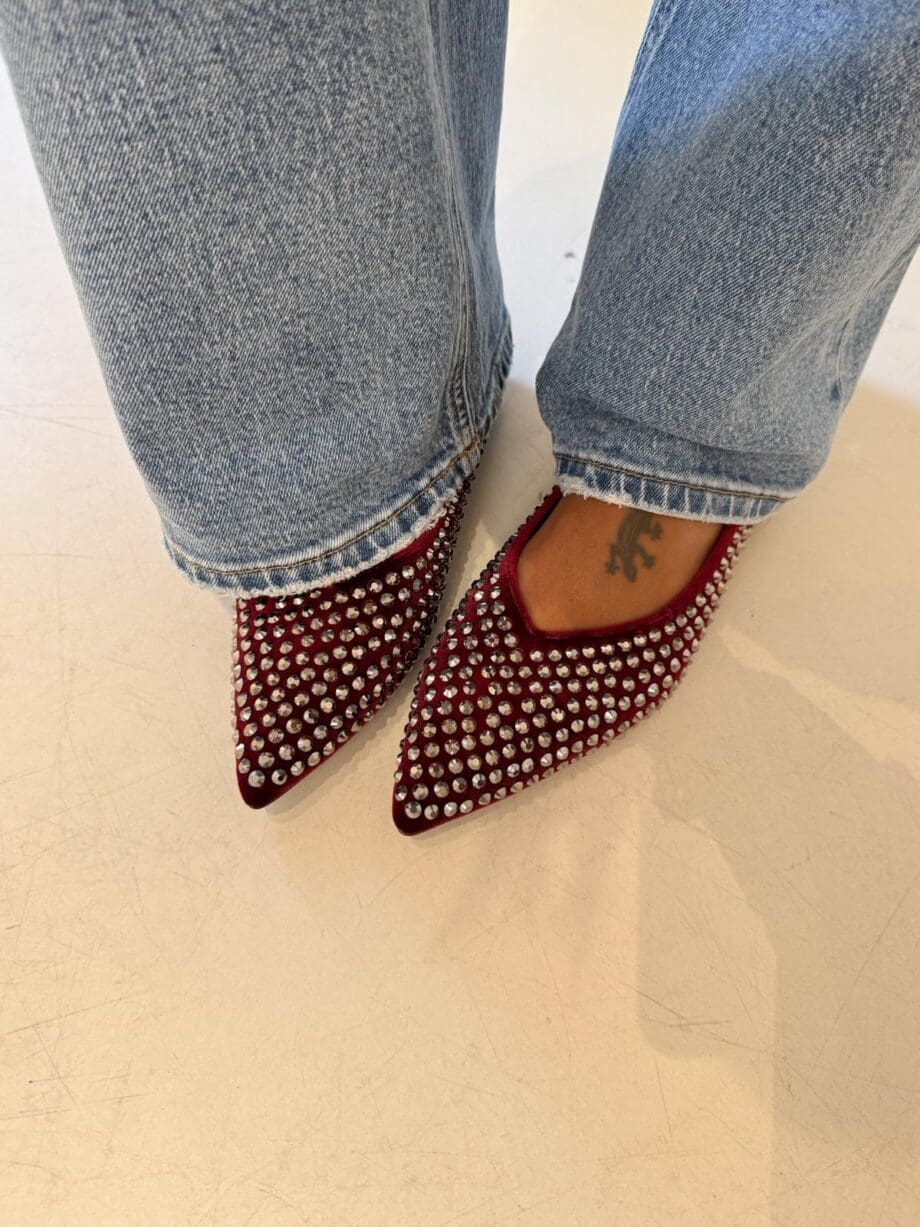 Ballerina brillantino bordeaux