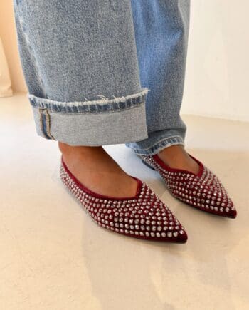 Ballerina brillantino bordeaux