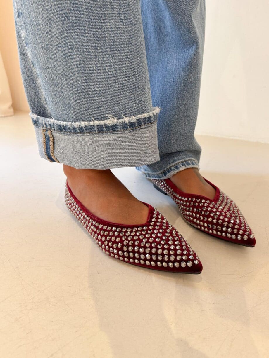 Ballerina brillantino bordeaux