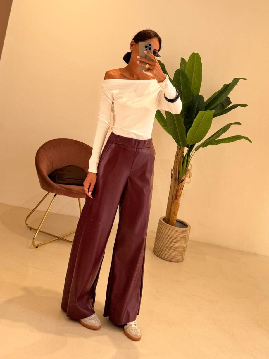 Pantalone ecopelle