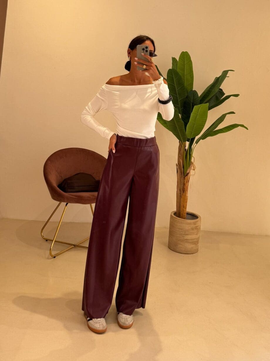 Pantalone ecopelle