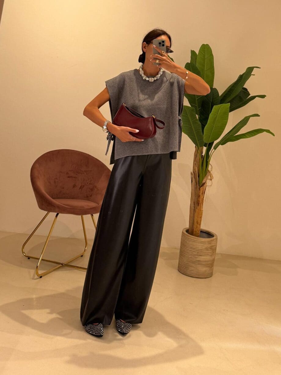 Pantalone ecopelle