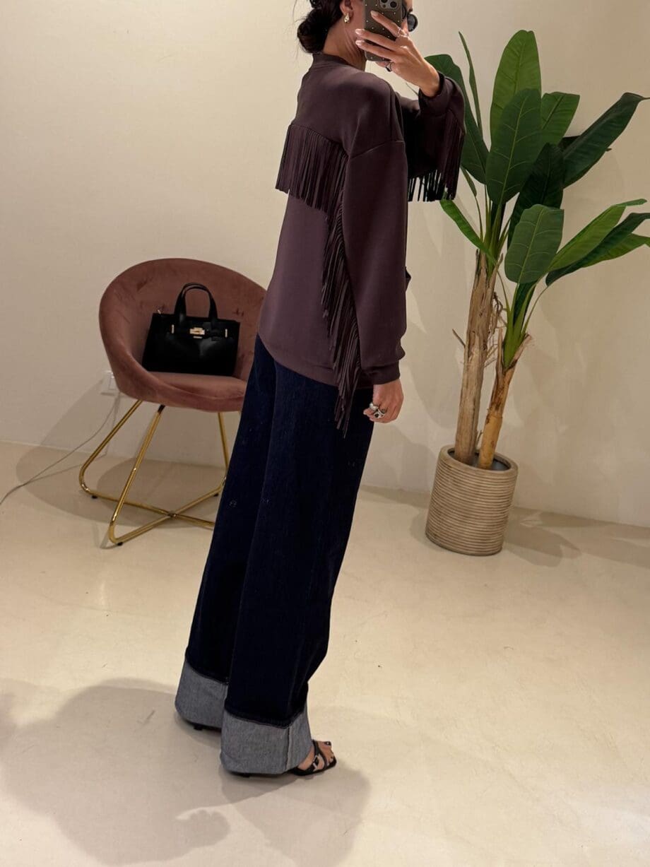 Cardigan frange