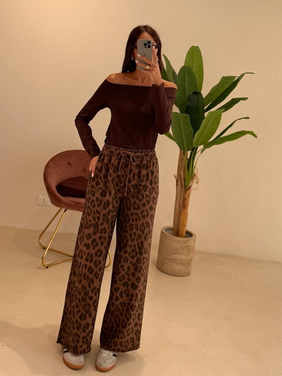 Pantalone tuta animalier