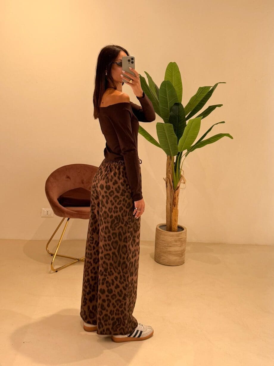 Pantalone tuta animalier