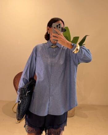 Camicia Oxford denim