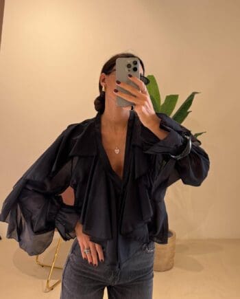Blusa rouches