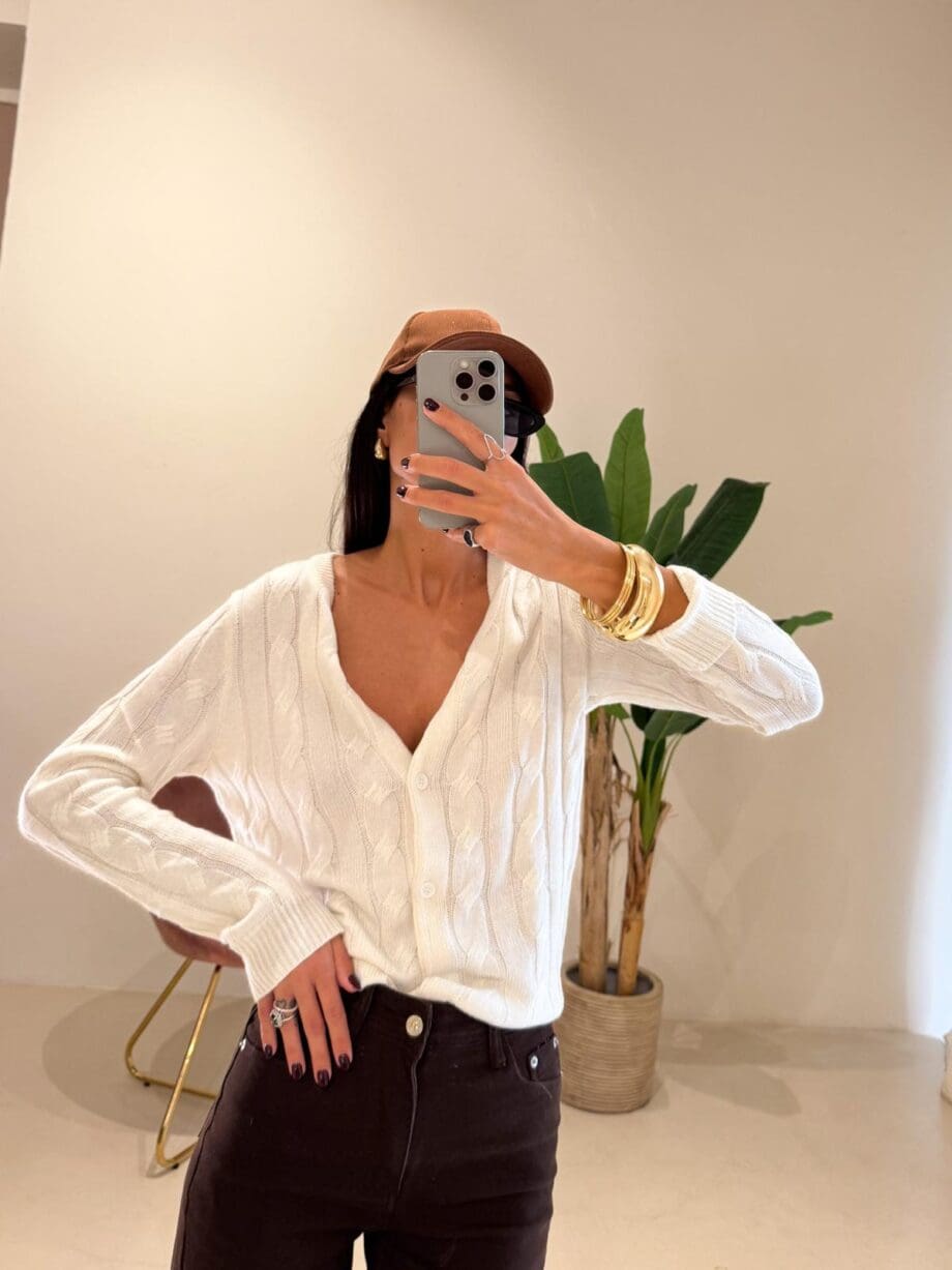 Cardigan treccia