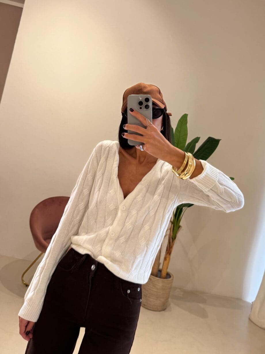 Cardigan treccia