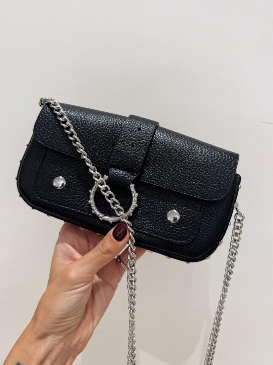 Mini bag borchia