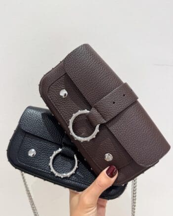 Mini bag borchia