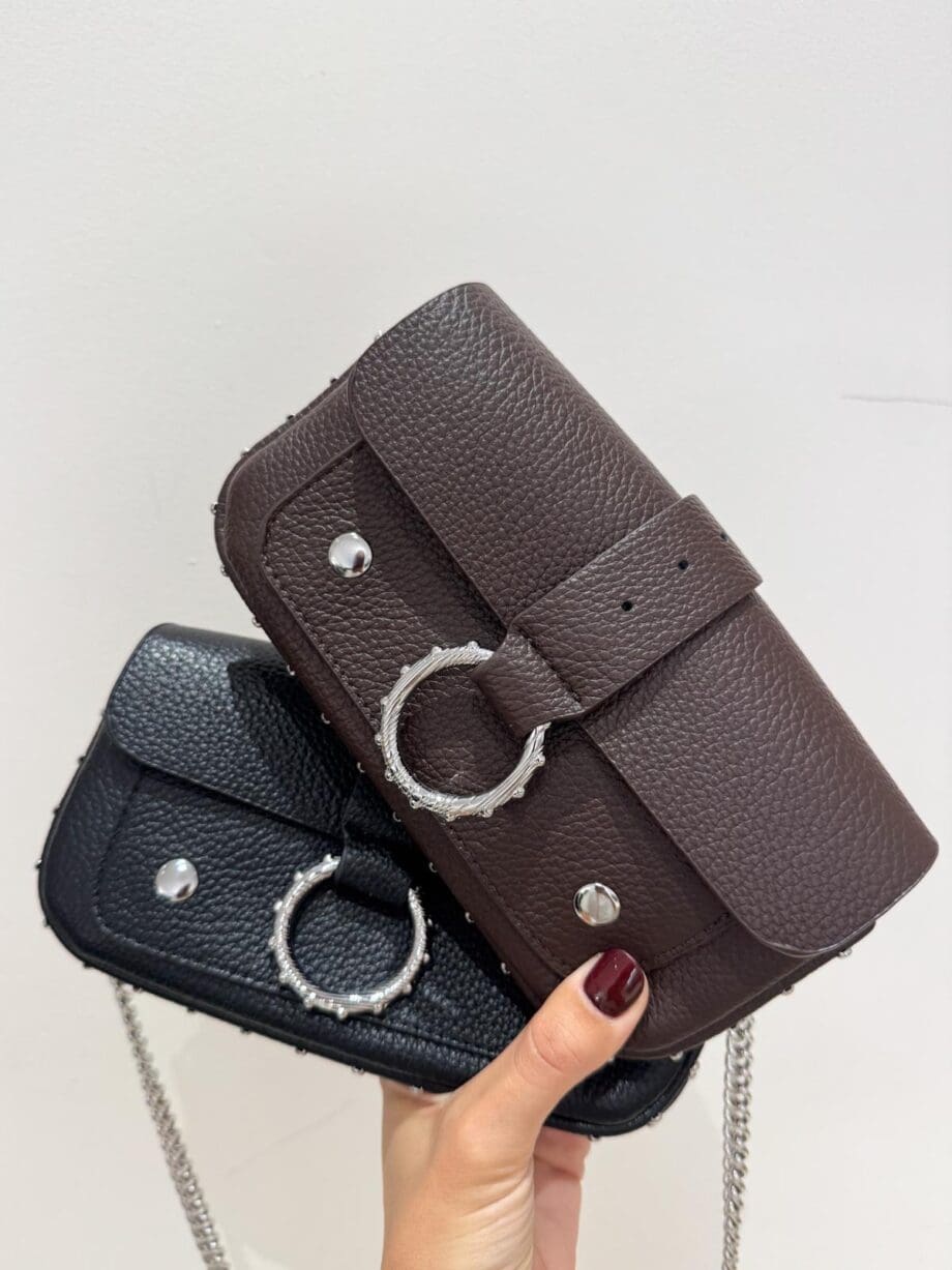 Mini bag borchia