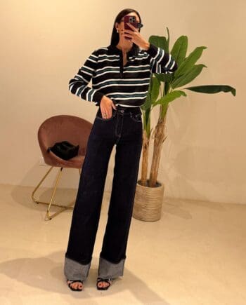 Jeans rovescia blu