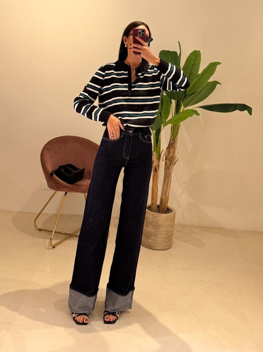 Jeans rovescia blu