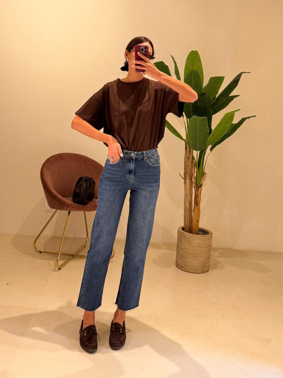 Jeans 7/8 taglio vivo