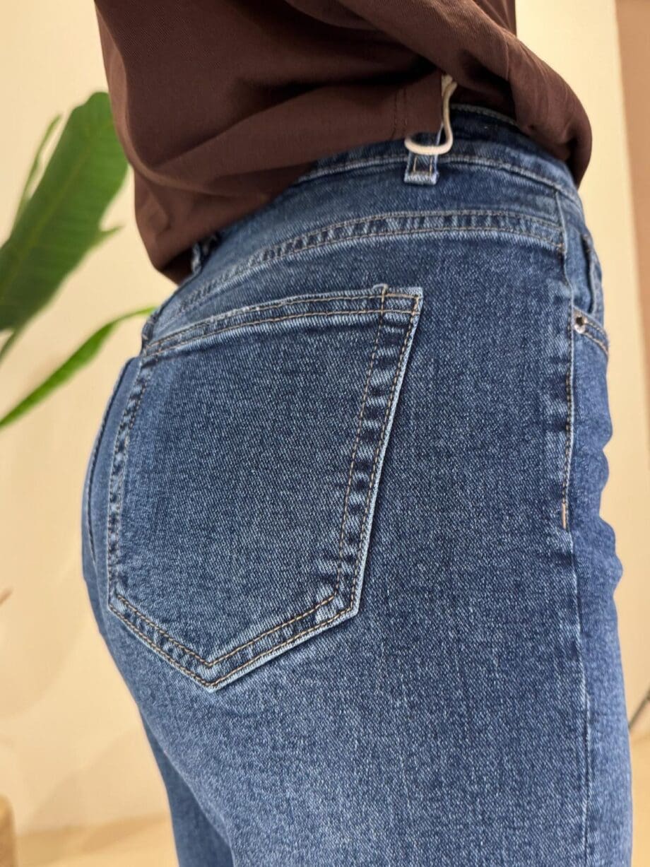 Jeans 7/8 taglio vivo