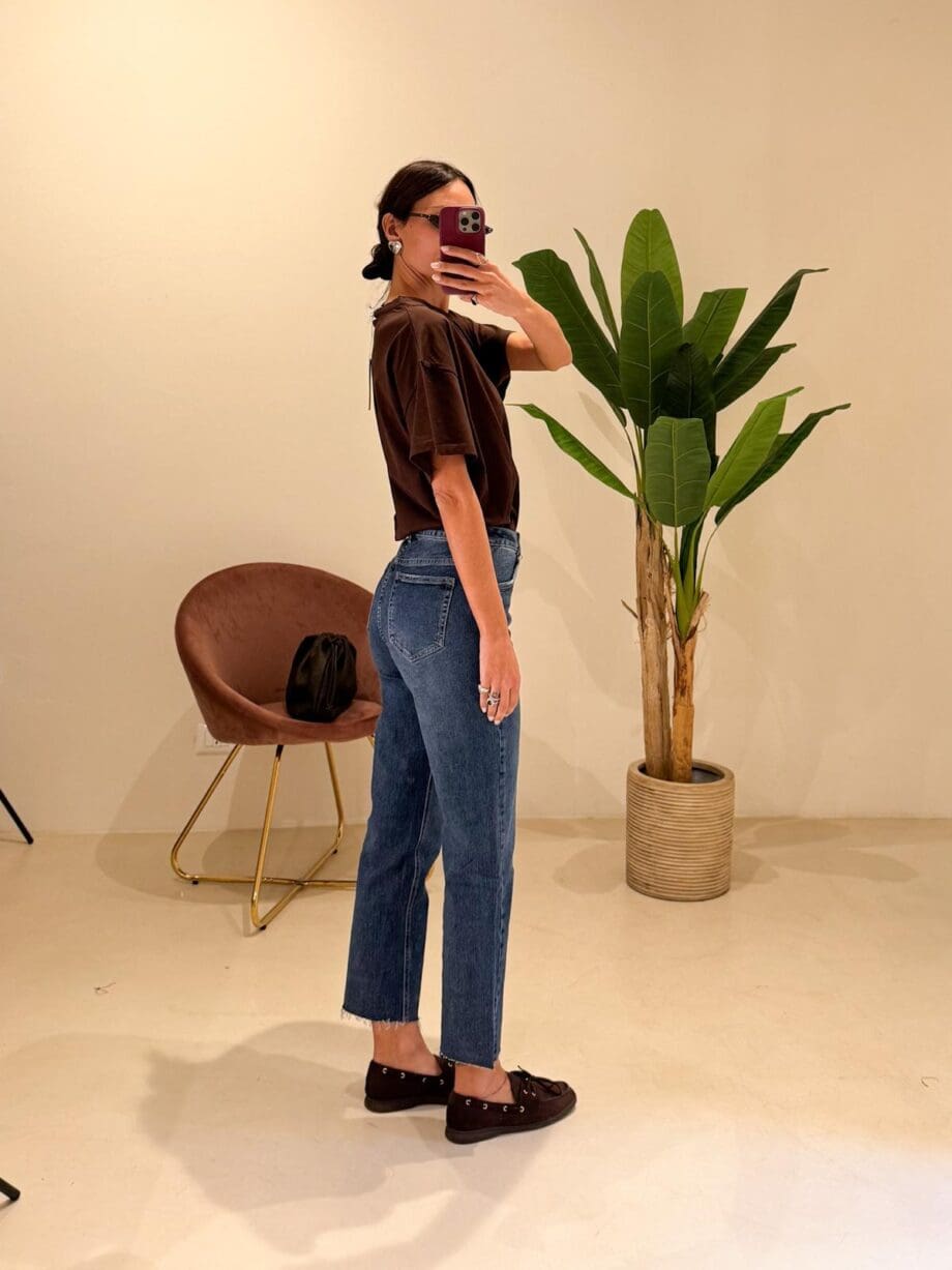 Jeans 7/8 taglio vivo