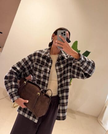 Camicia check Brown