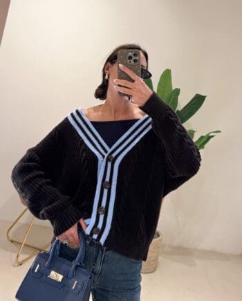 Cardigan trecce