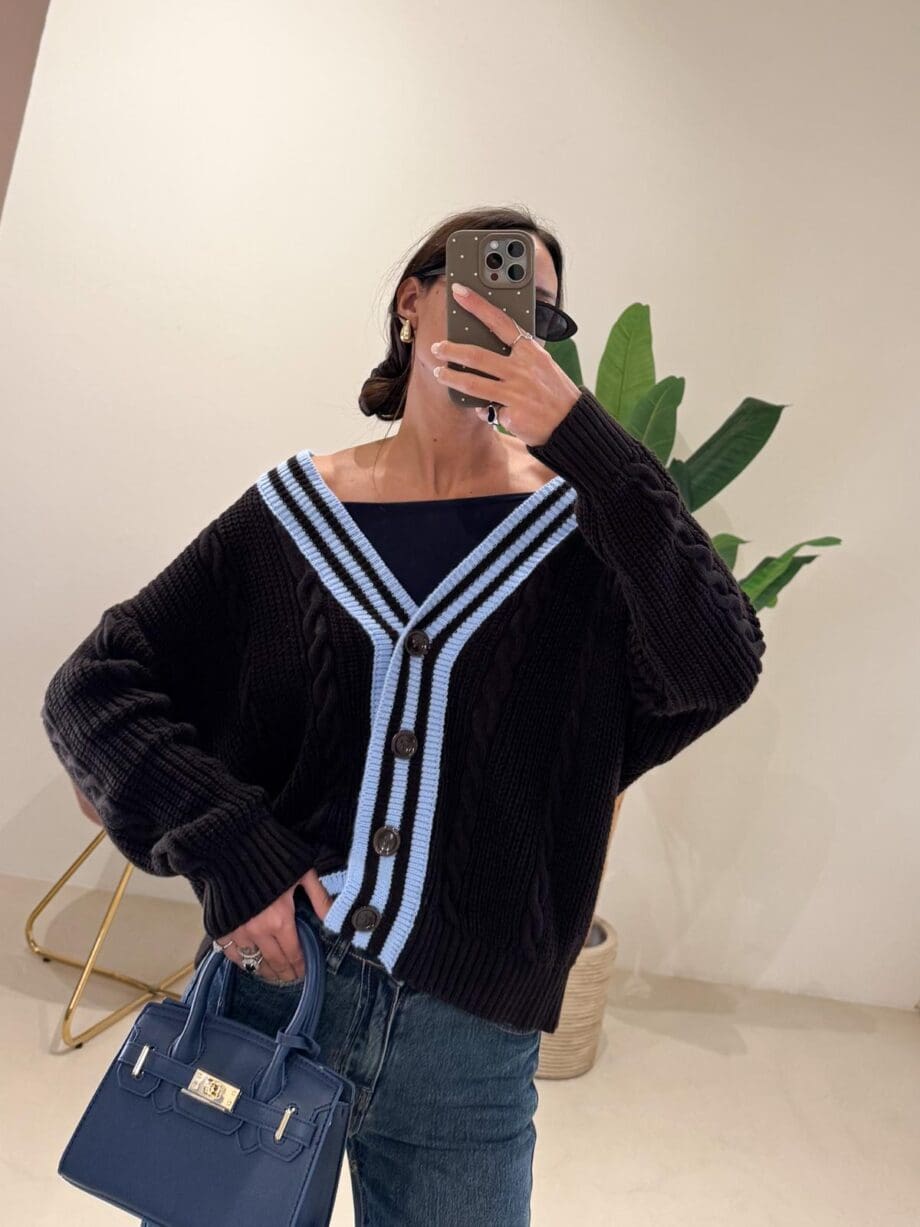 Cardigan trecce
