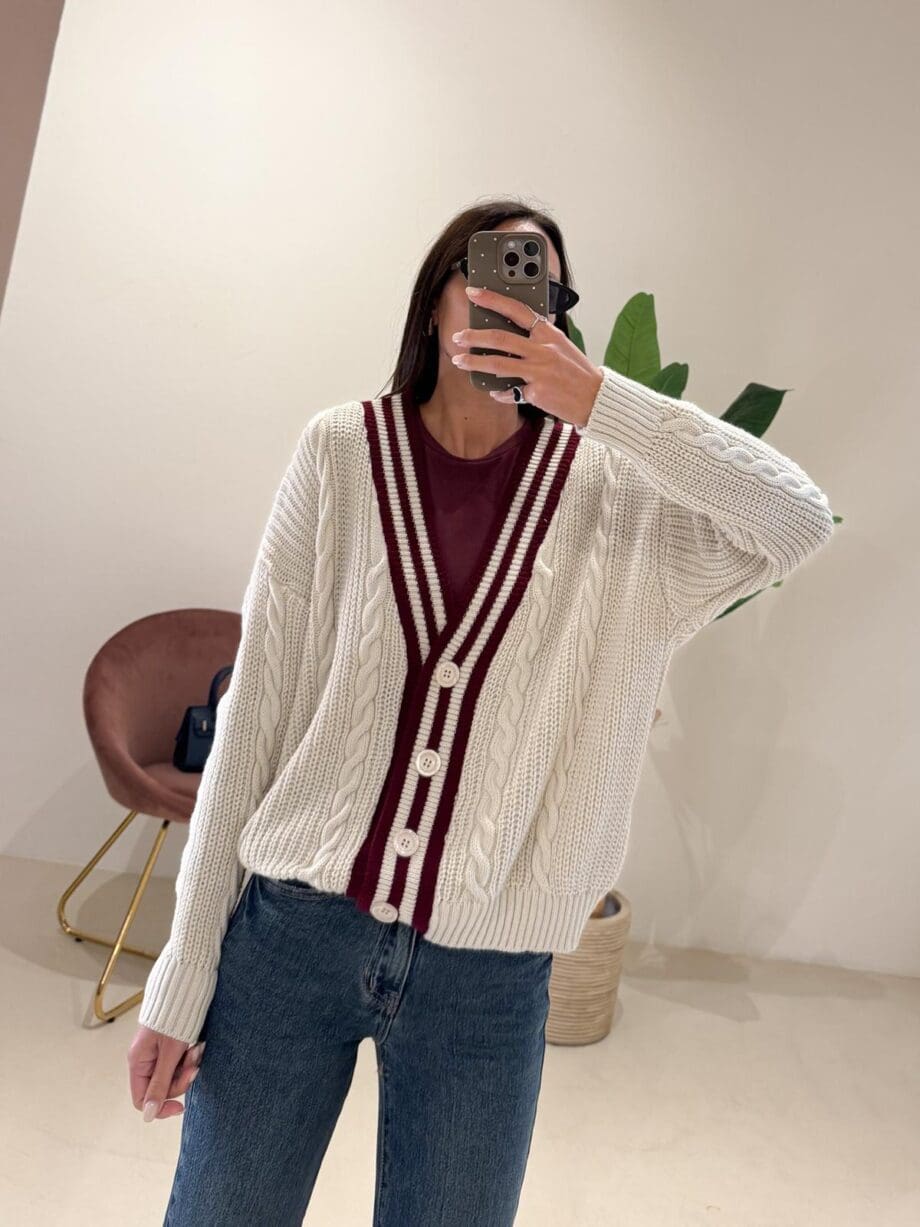 Cardigan trecce