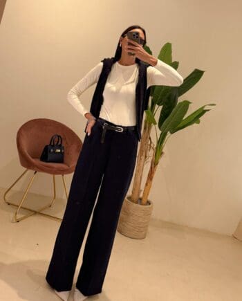 Pantalone elegante blu