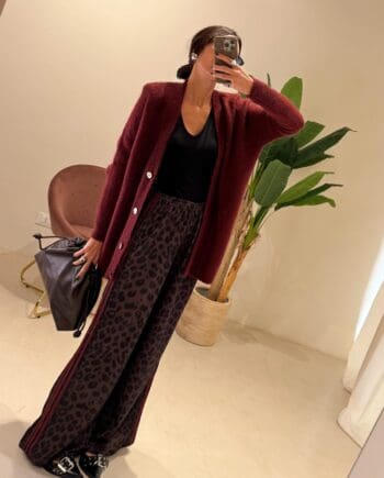 Pantalone banda animalier